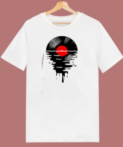 Melting Vinly Graphic 80s T Shirt 1