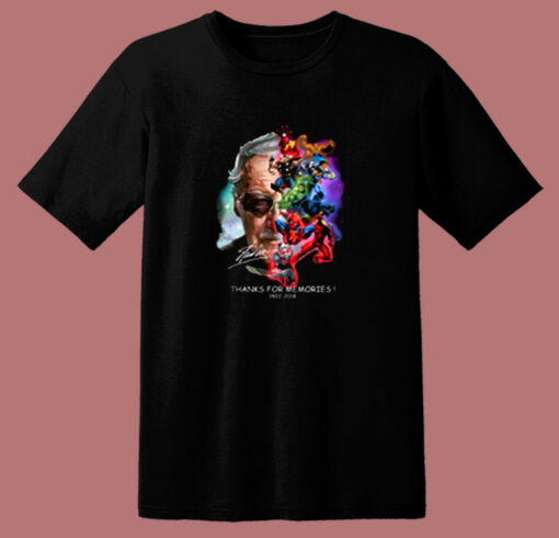 Memories Stan Lee Father Of Marvel 80s T Shirt