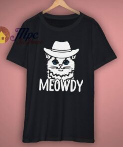 Meowdy Cat Meme with Cow Boy Hat Funny T Shirt 1 Meowdy Cat Meme with Cow Boy Hat Funny T Shirt 3