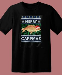 Merry Carpmas Carp Fish Christmas Ugly 80s T Shirt 1 Merry Carpmas Carp Fish Christmas Ugly 80s T Shirt 2