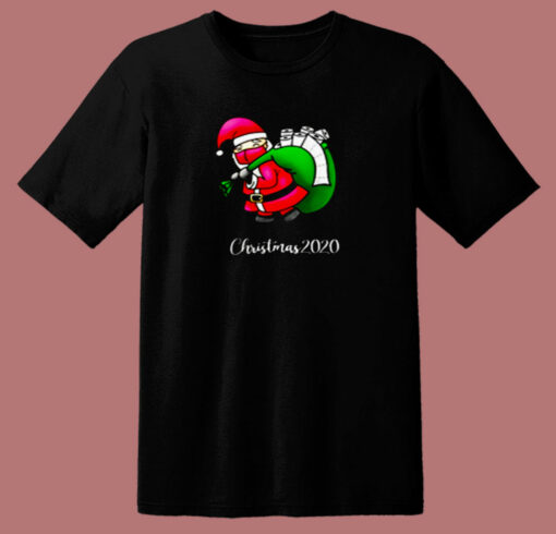 Merry Christmas 2020 Santa Quarantine 80s T Shirt