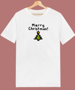 Merry Christmas Tree 80s T Shirt