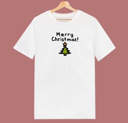 Merry Christmas Tree 80s T Shirt