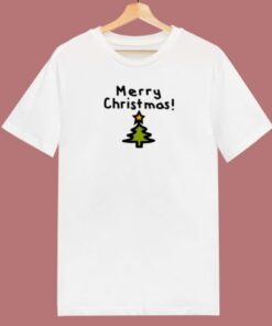 Merry Christmas Tree 80s T Shirt