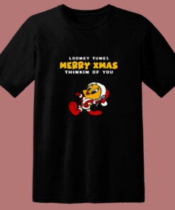 Merry Christmas With Funny Looney Tunes 80s T Shirt 1