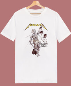 Metallica and Justice For All T Shirt Style