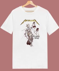 Metallica and Justice For All T Shirt Style