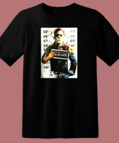 Michael Myers Halloween Mug Shot 80s T Shirt 1 Michael Myers Halloween Mug Shot 80s T Shirt 2