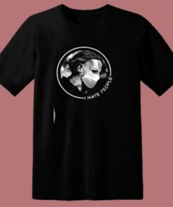 Michael Myers I Hate People Face Mask 80s T Shirt 2
