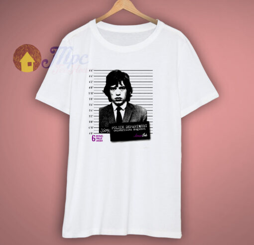Mick Jagger Foto Segnaletica Celebrities T-Shirt