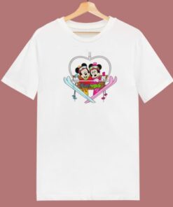 Mickey And Minnie Heart Shaped Sky T Shirt Style