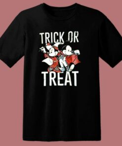 Mickey And Minnie Trick Or Treat Halloween 80s T Shirt