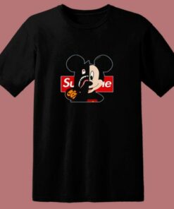 Mickey Mouse Disney Cartoon Camuflage 80s T Shirt
