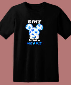 Mickey Mouse Emt Is A Work Of Heart 80s T Shirt 1