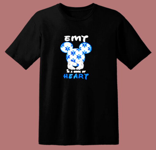 Mickey Mouse Emt Is A Work Of Heart 80s T Shirt