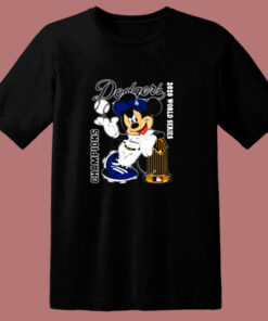 Mickey Mouse La Dodgers 2020 World Series Champions 80s T Shirt