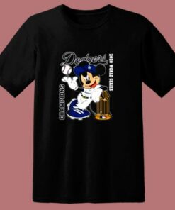 Mickey Mouse La Dodgers 2020 World Series Champions 80s T Shirt