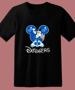 Mickey Mouse Loves Los Angeles Dodgers 80s T Shirt 1 Mickey Mouse Loves Los Angeles Dodgers 80s T Shirt 2