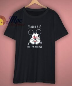 Mickey Mouse Old No I Am Vintage Shirt 1 Mickey Mouse Old No I Am Vintage Shirt 3