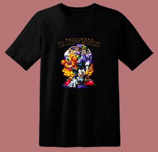 Mickey Mouse Pumpkin Halloween 80s T Shirt