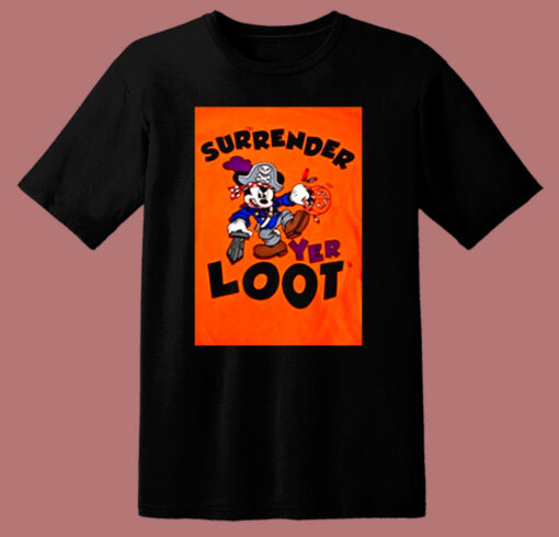 Mickey Mouse Surrender Yer Loot Halloween 80s T Shirt