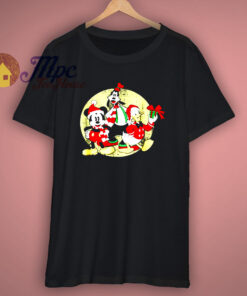 Mickey Mouse and Donald Duck Disney Christmas Group T Shirt 1