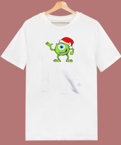 Mike Wazowski Christmas 80s T Shirt 1