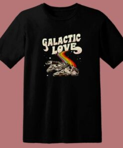 Millennium Falcon Galactic Love 80s T Shirt