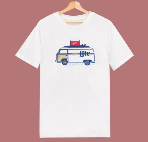 Miller Lite Surf Van T Shirt Style