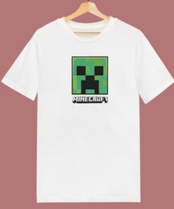 Minecraft Creeper Face T Shirt Style
