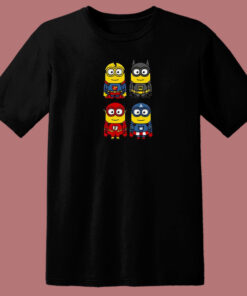 Minions Superheroes 80s T Shirt 1