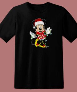 Minnie Disney Santa Claus Light 80s T Shirt Style 1 Minnie Disney Santa Claus Light 80s T Shirt Style 2