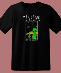 Missing Alien Funny 80s T Shirt Style