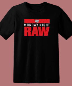 Monday Night Raw Logo T Shirt Style