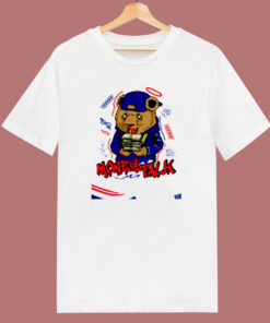 Money Talk Bear Unisex 80s T Shirt