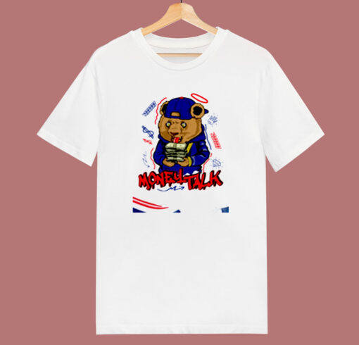 Money Talk Bear Unisex 80s T Shirt