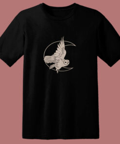 Moon Witch Barn Owl 80s T Shirt