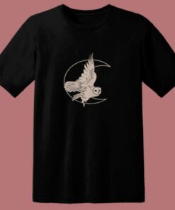 Moon Witch Barn Owl 80s T Shirt