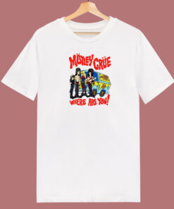 Motley Crue Scooby Doo T Shirt Style On Sale