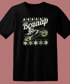Motocross Braaap Ugly Christmas T Shirt Style 1