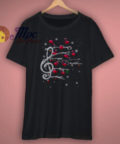 Music Flamingo Christmas Shirt 1