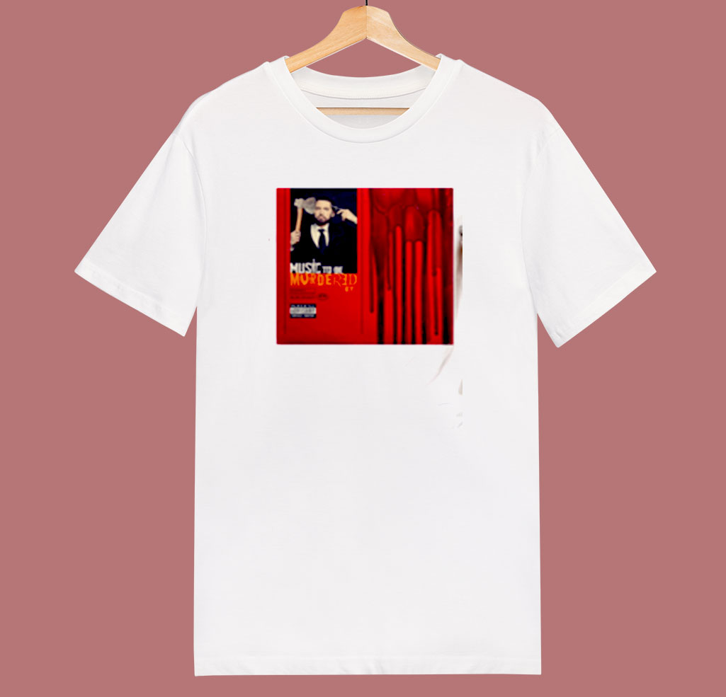 Music To Be Murdered By Cover Album 80s T Shirt Music To Be Murdered By Cover Album 80s T Shirt