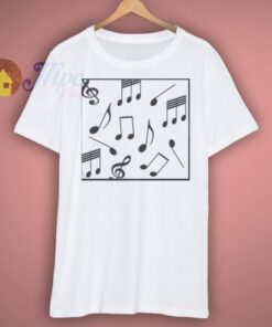 Music art abstract cool edgy print t shirt