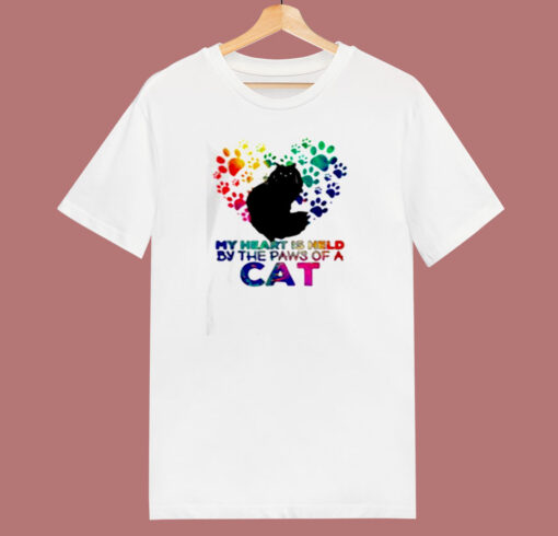 My Heart Is Held By The Paws Of A Cat 80s T Shirt