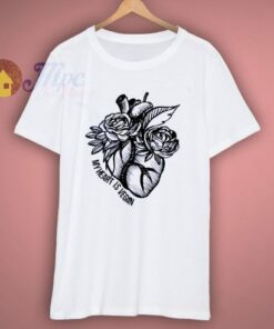 My Heart Is Vegan Cute T Shirt
