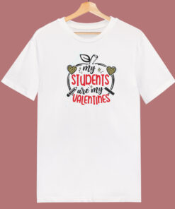 My Students Are My Valentines 80s T Shirt Style 1