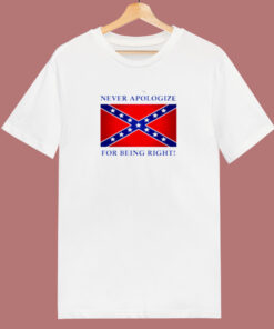 Never Apologize For Being Right 80s T Shirt
