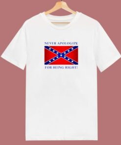 Never Apologize For Being Right 80s T Shirt
