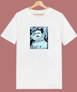 Nikola Tesla Genius Inventor Electric 80s T Shirt 1