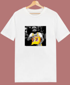 Nipsey Hussle Wearing Magic Johnson La Lakers Jersey 80s T Shirt